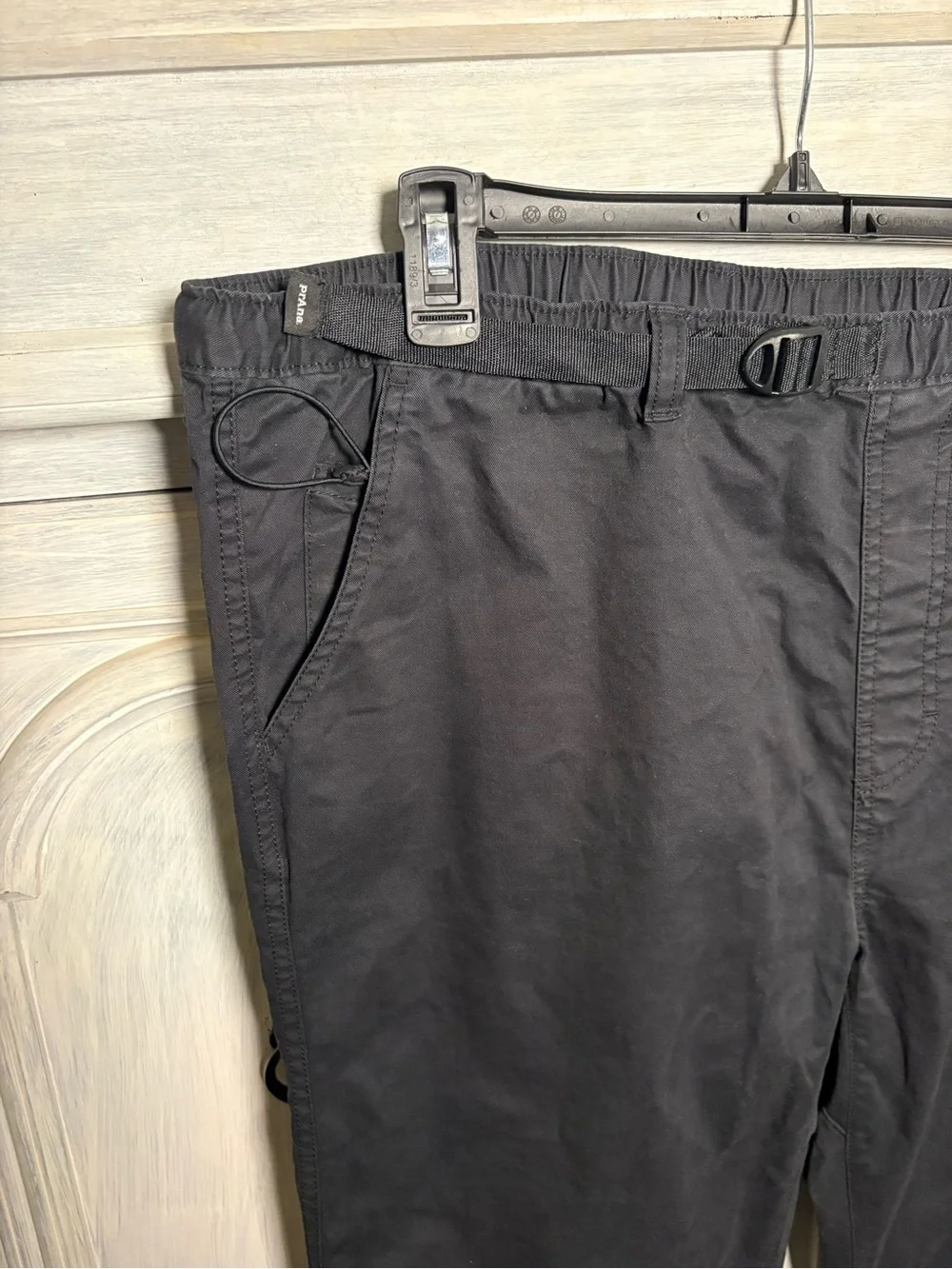 Men’s Prana High Rock‎ Pants Black Hiking Utility Outdoors Organic Cotton Active